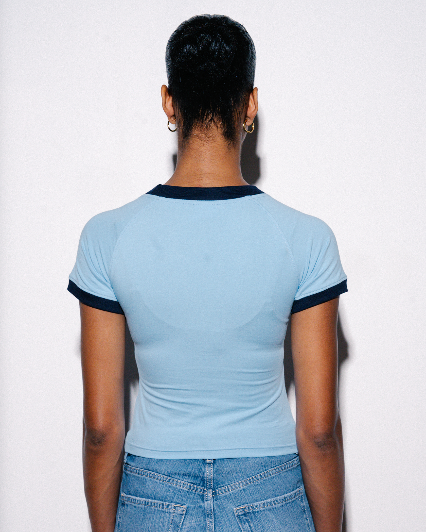 ENJOY YOUR LIFE BABY TEE [BLUE]
