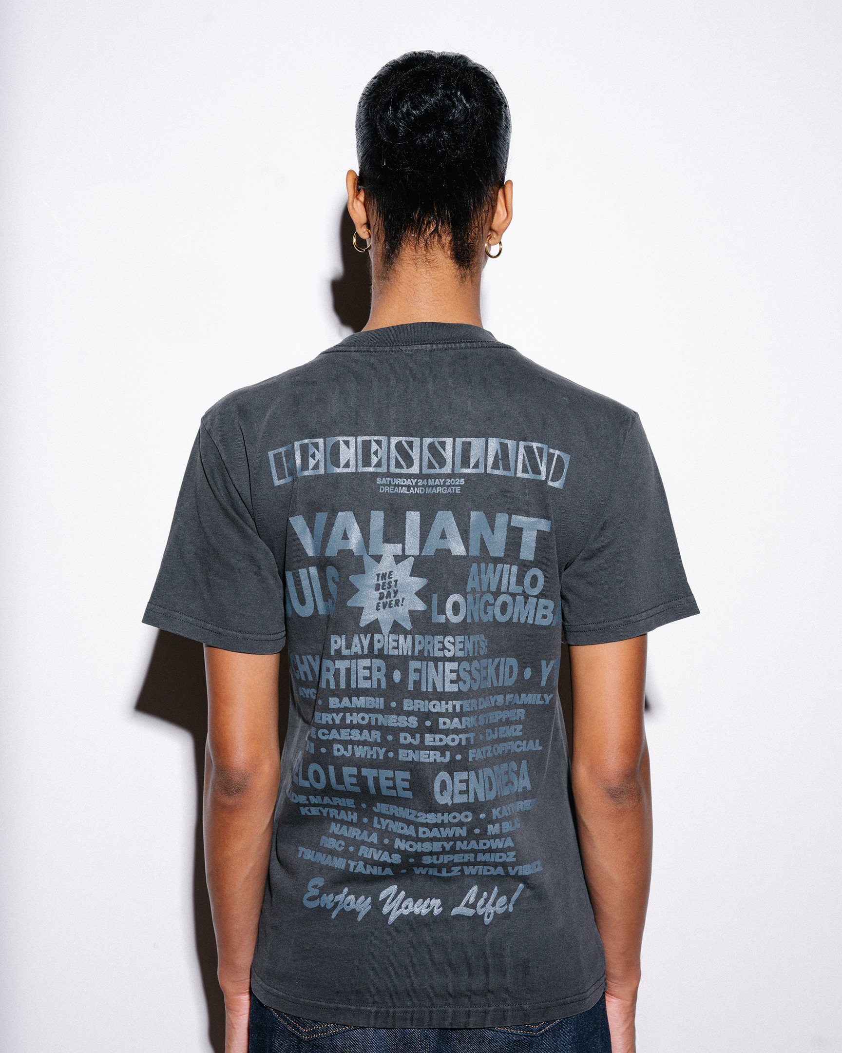 I'D RATHER BE... TONAL TEE [CHARCOAL]
