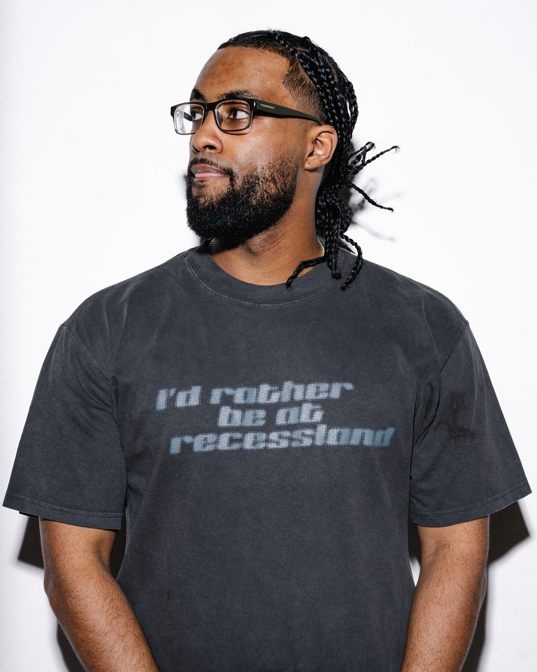 I'D RATHER BE... TONAL TEE [CHARCOAL]