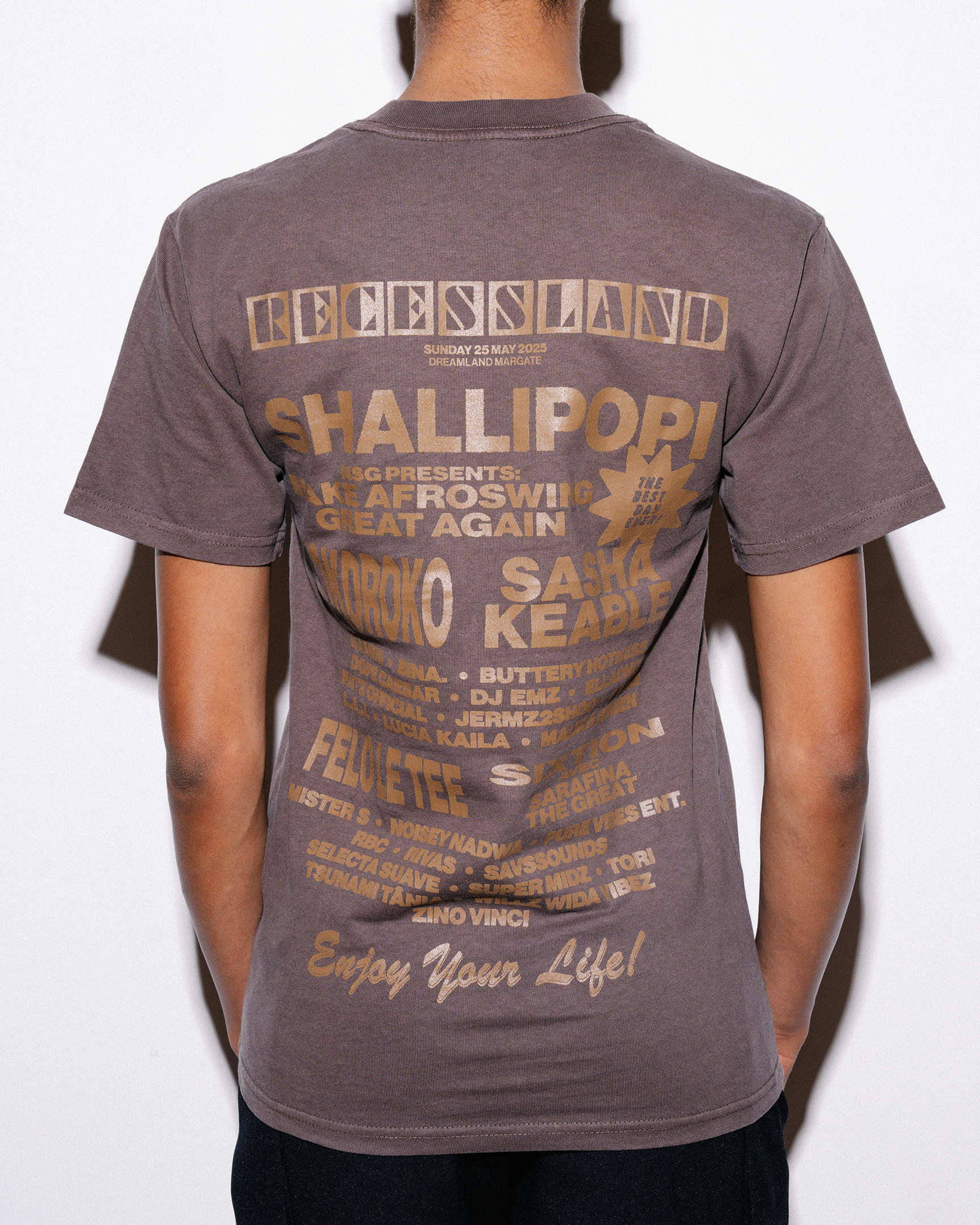 I'D RATHER BE... TONAL TEE [CHOCOLATE]