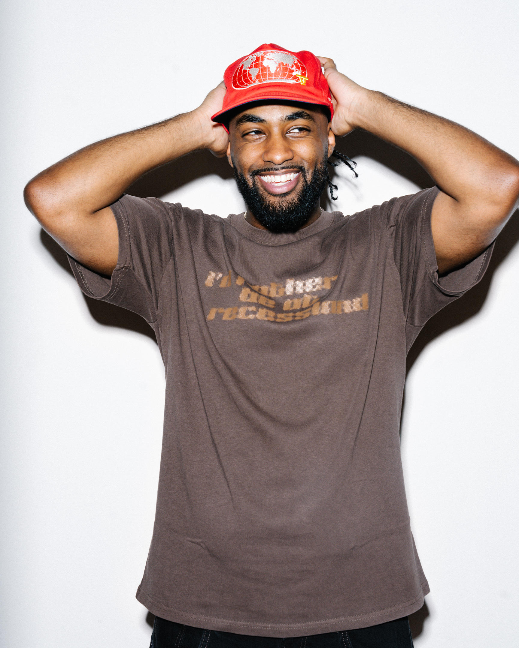 I'D RATHER BE... TONAL TEE [CHOCOLATE]